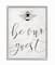 Stupell Industries Be Our Guest Bumble Bee Script Typography Gray Framed Wall Art